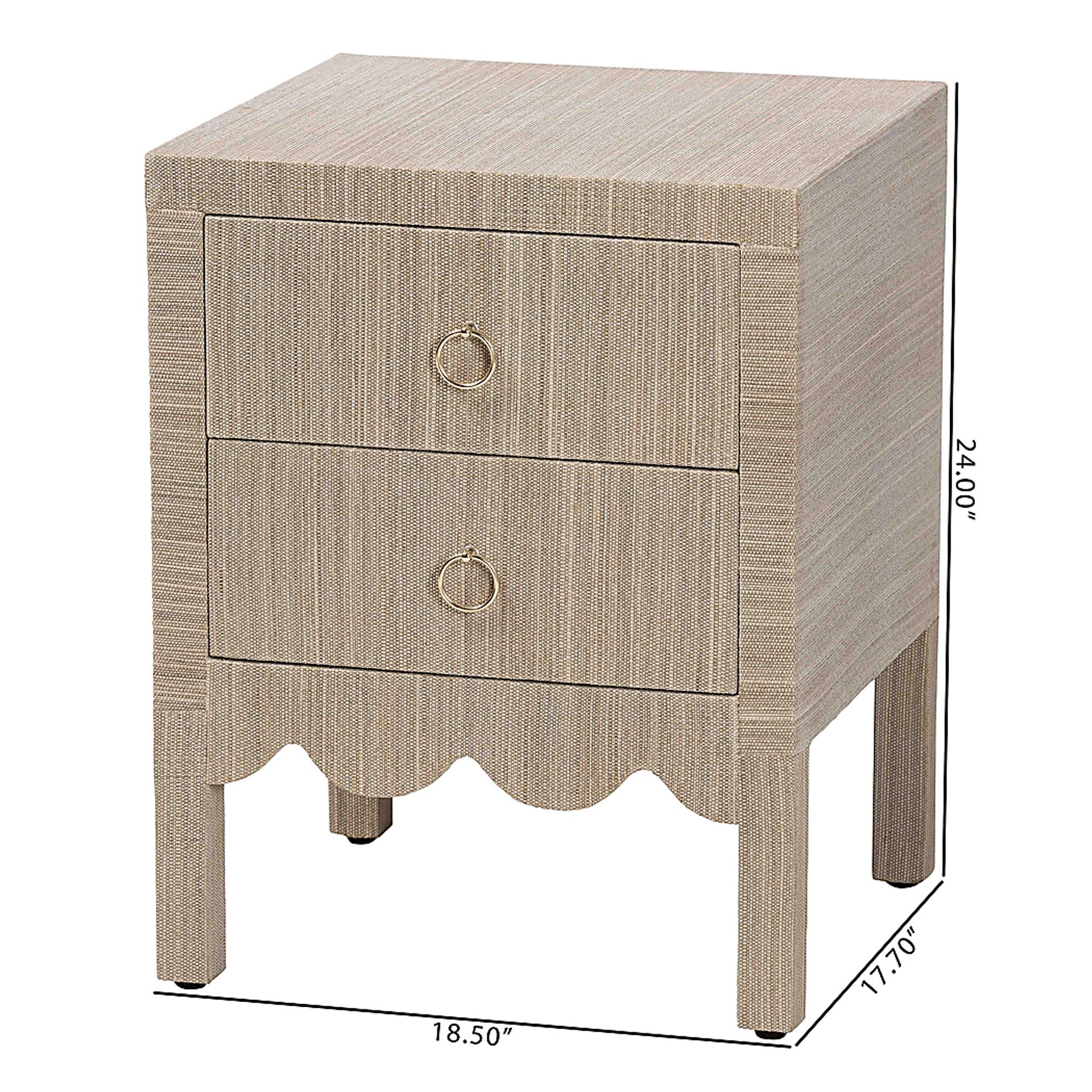 Jaran Beige Nightstand - Image 4