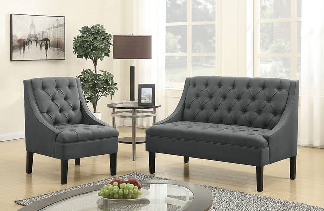 Jarana Gray Settee - Thumbnail - Image 5