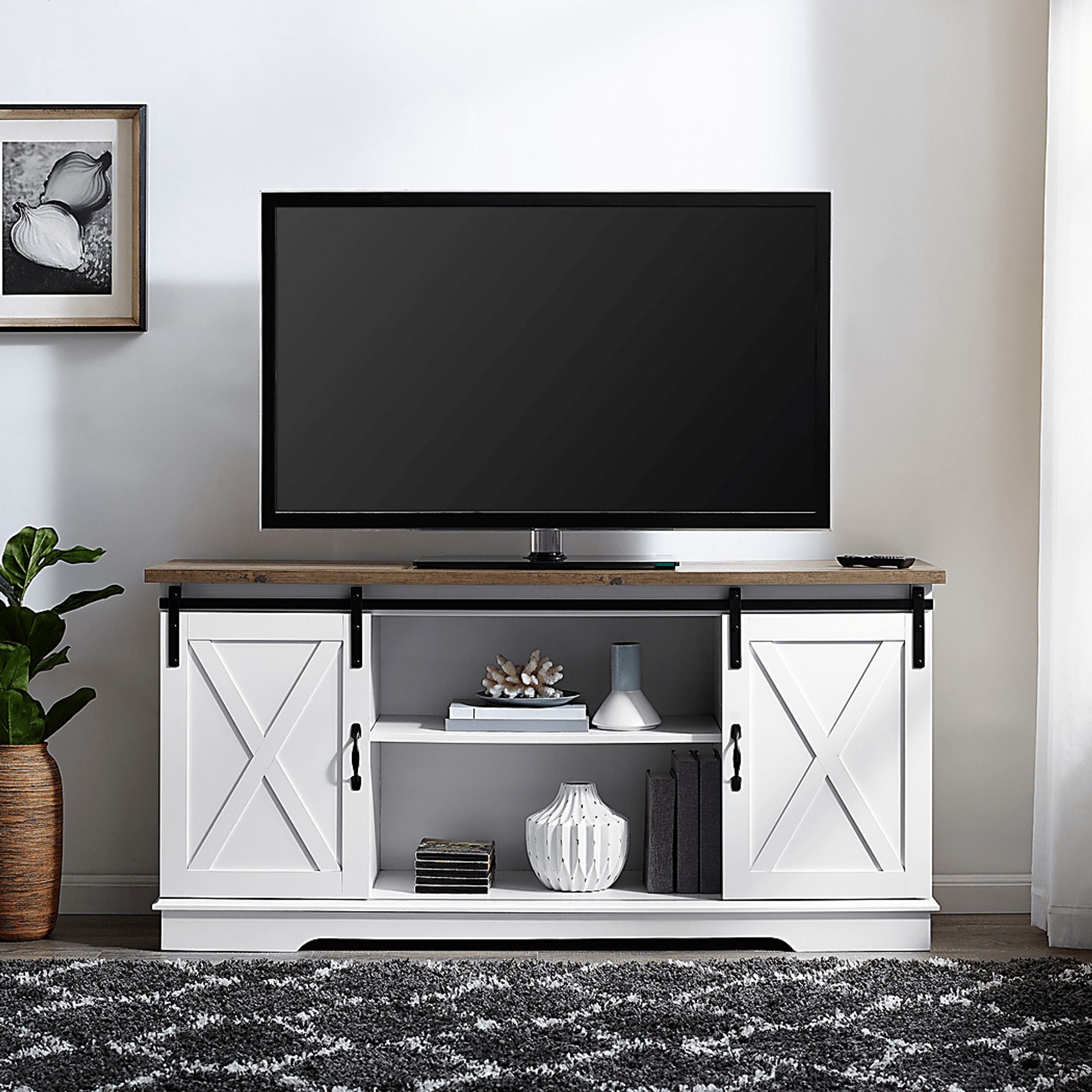 Coneflower White 58 in. Console - Image 4
