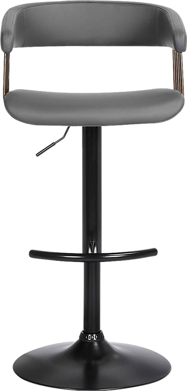 Jariya Gray Adjustable Barstool - Thumbnail - Image 3