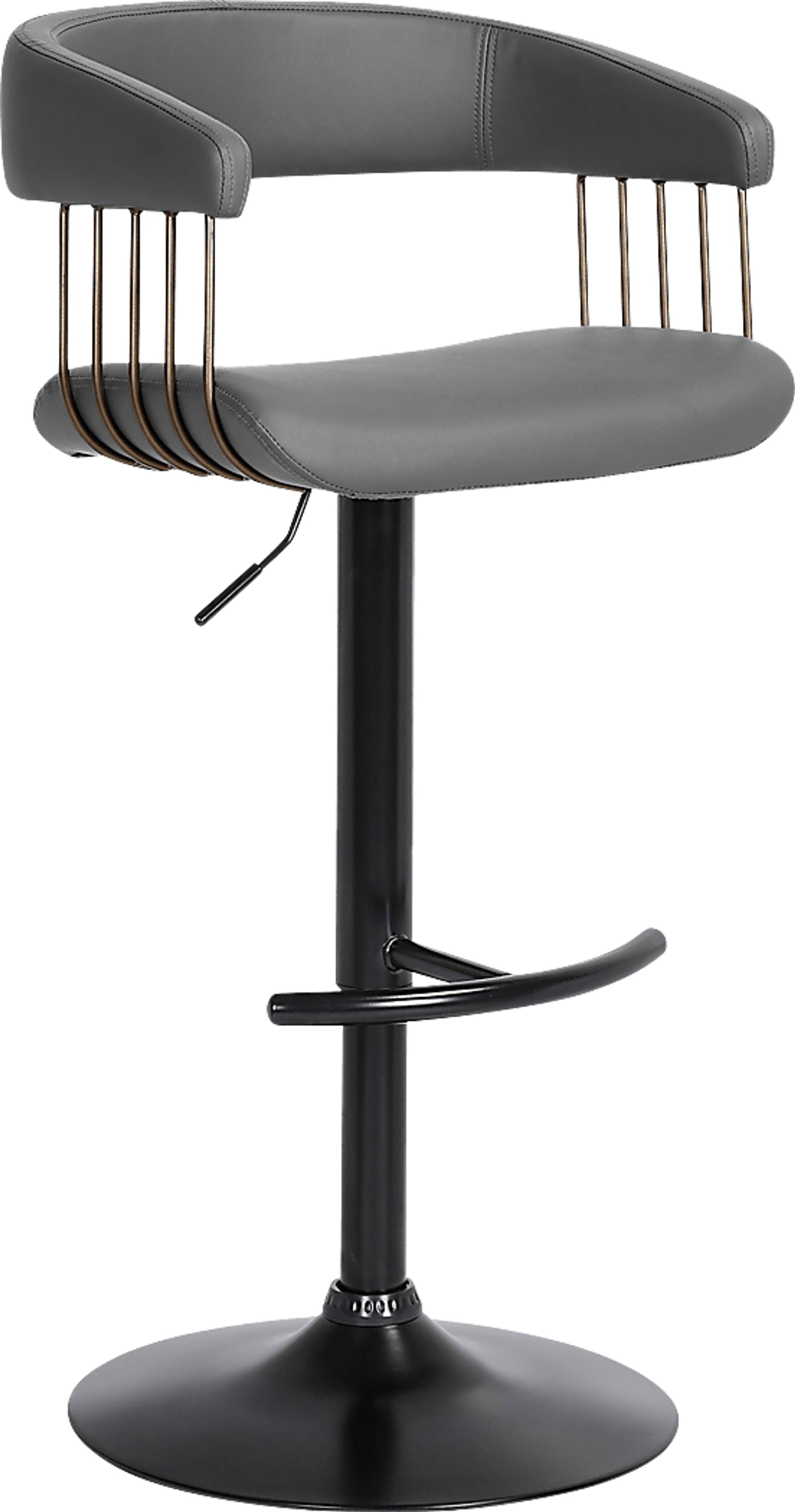 Jariya Gray Adjustable Barstool - Image 1
