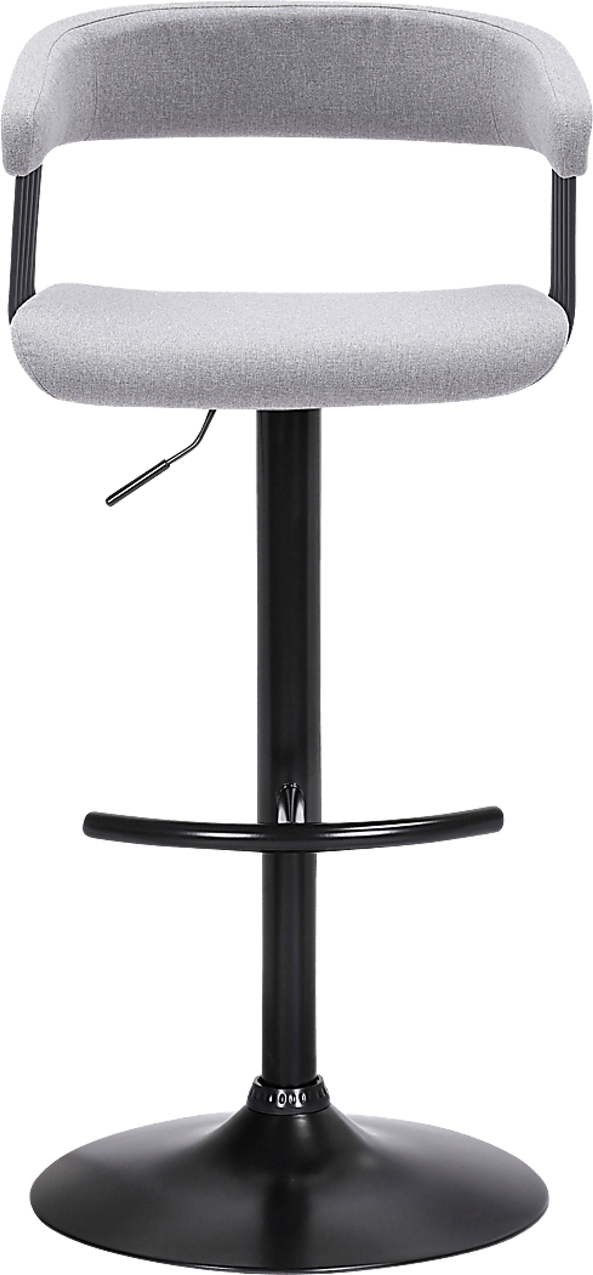Jariya Light Gray Adjustable Barstool - Image 3