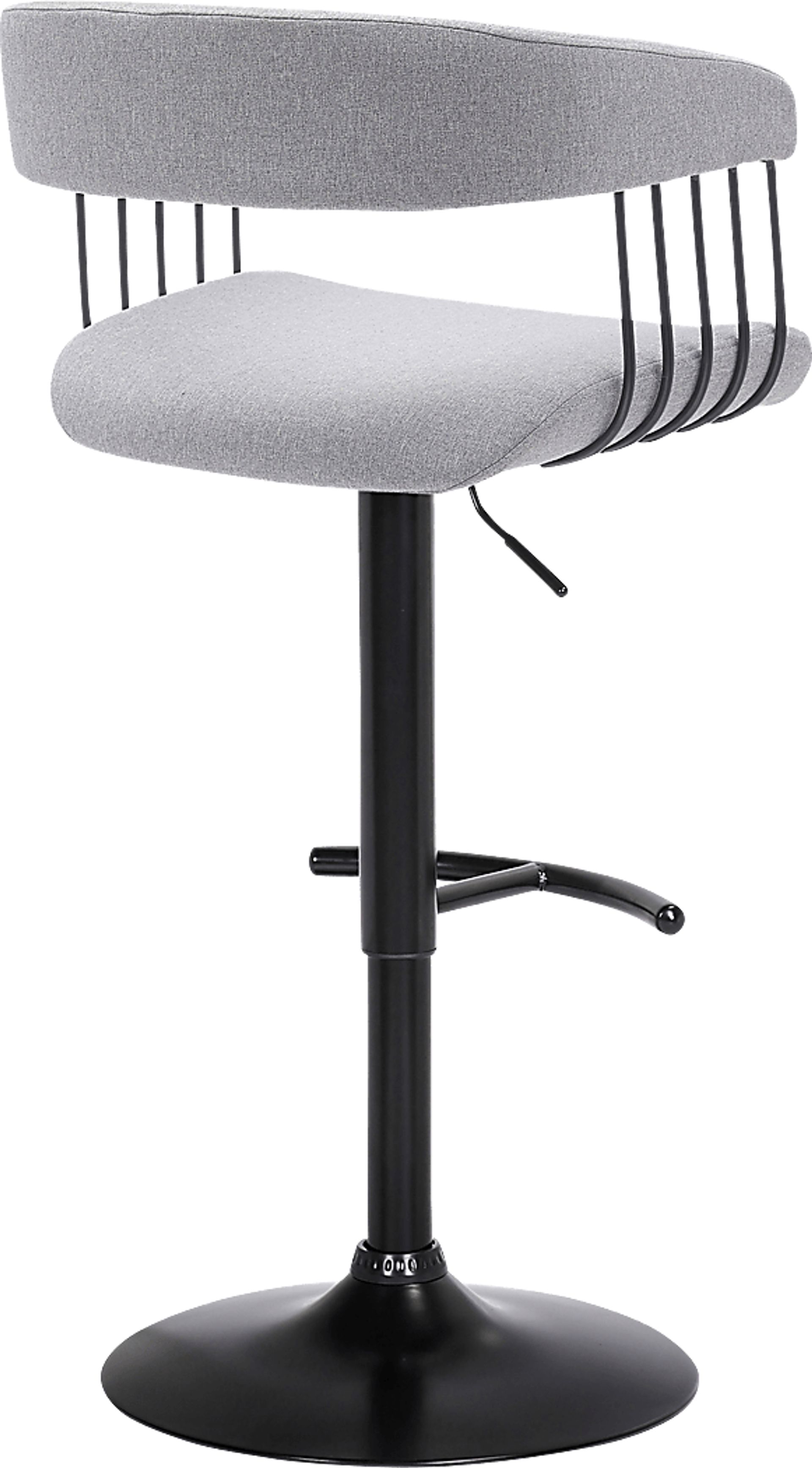 Jariya Light Gray Adjustable Barstool - Image 4