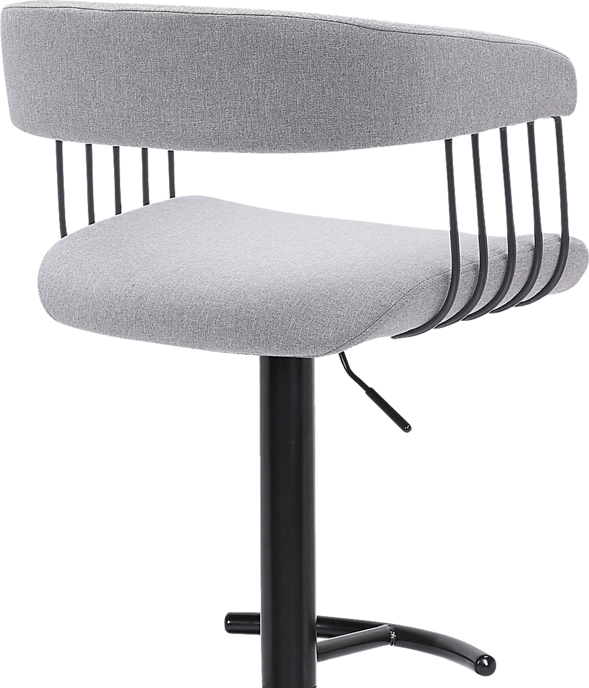 Jariya Light Gray Adjustable Barstool - Image 6