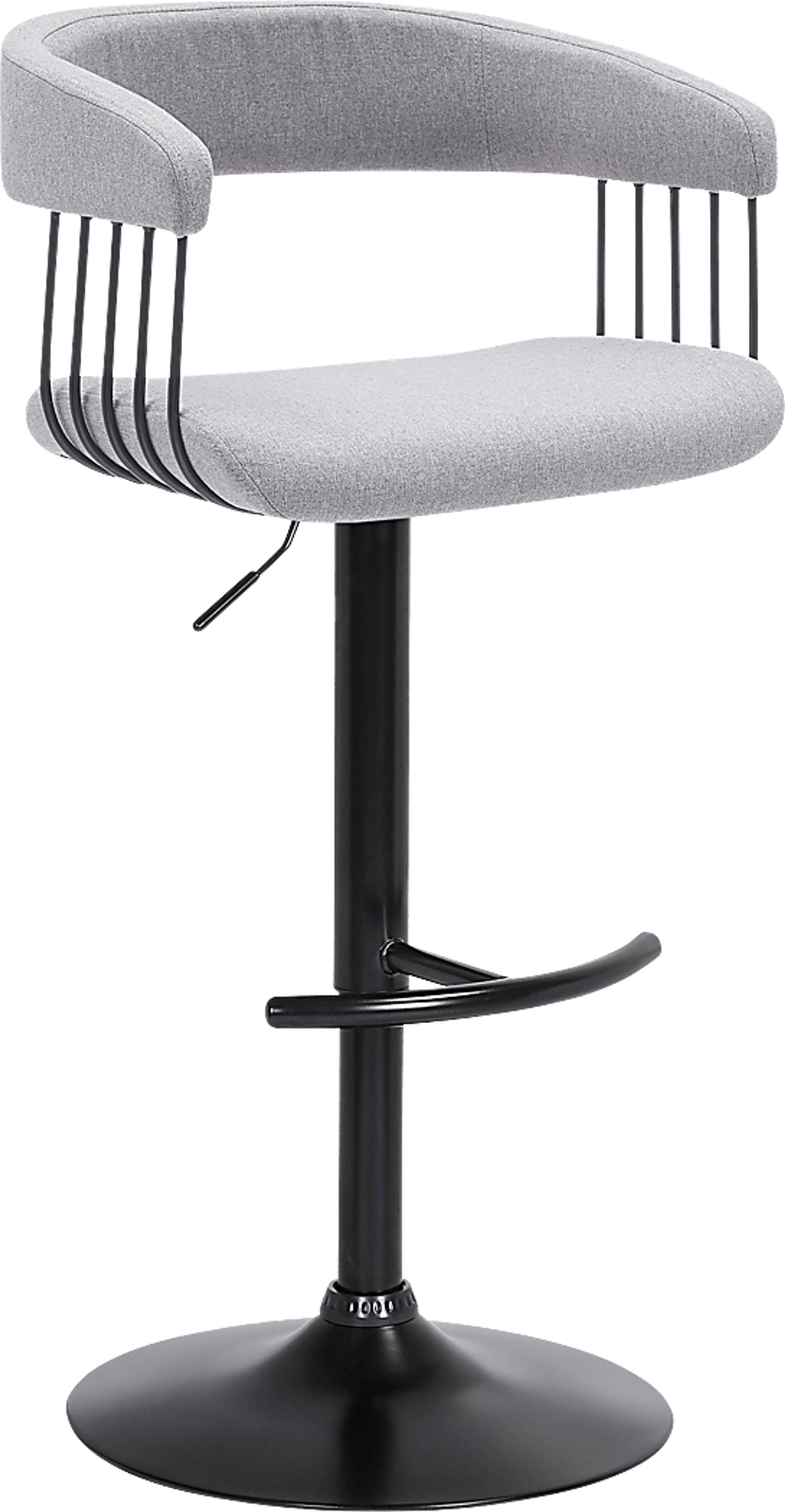 Jariya Light Gray Adjustable Barstool - Image 1