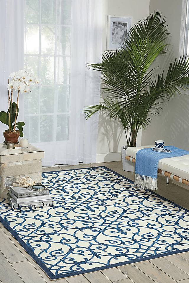 Jarrel Blue 8' x 11' Indoor/Outdoor Rug - Thumbnail - Image 5