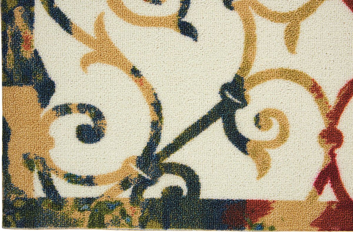 Jarrel Multi Polyester Fabric Outdoor Rug | Rooms to Go