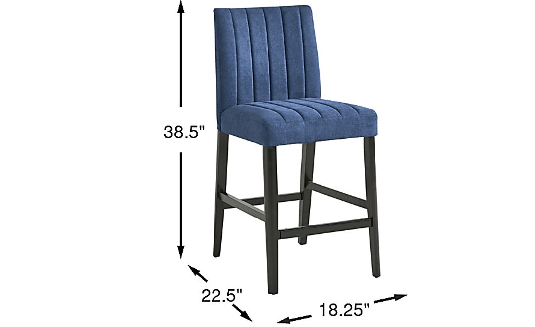 Jarvis Blue Counter Stool