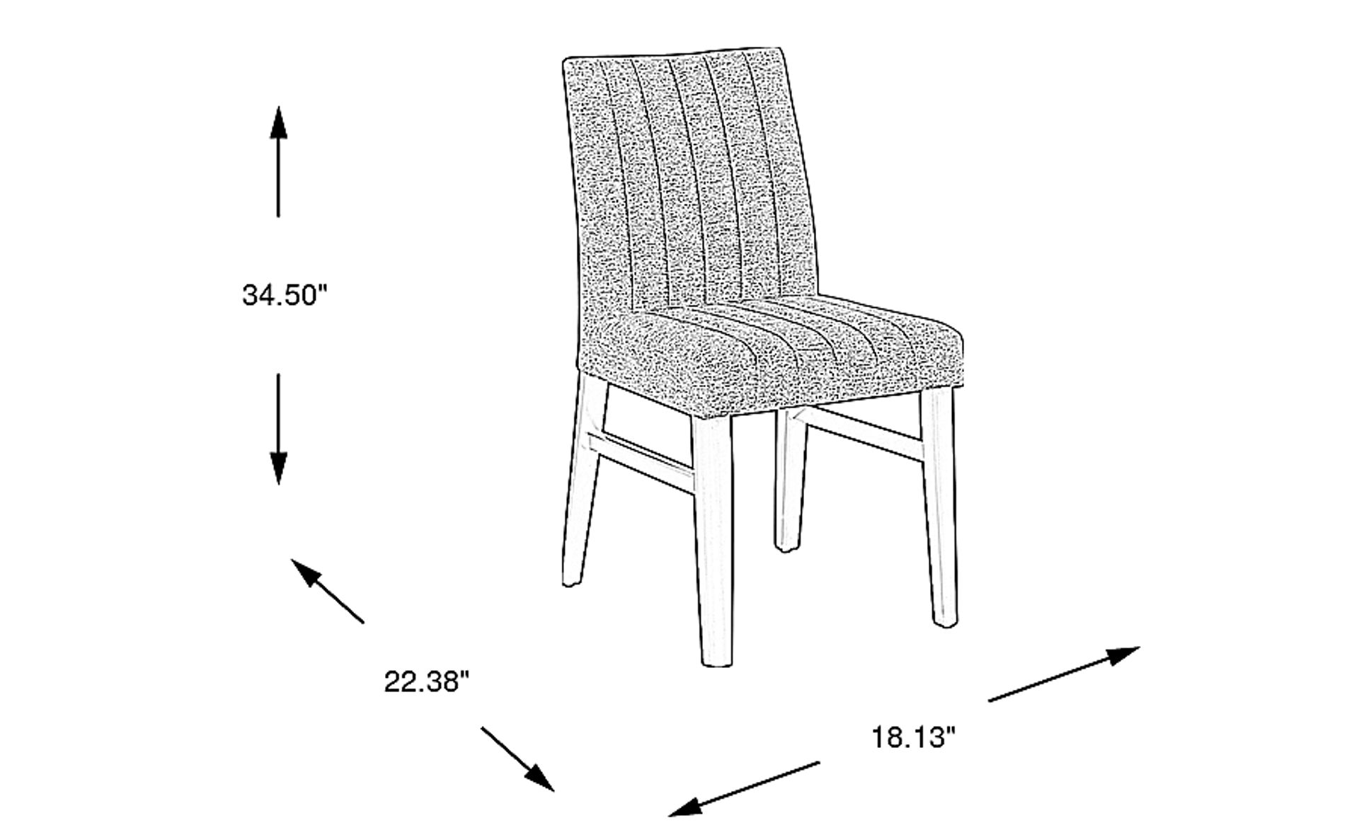 Dimension Image. Please refer to the Dimension Tab on this page for dimension details.