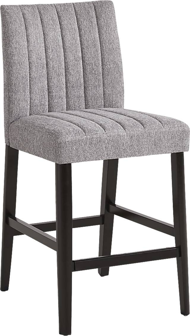 Jarvis White 5 Pc Counter Height Dining Room with Gray Side Chairs - Thumbnail - Image 3