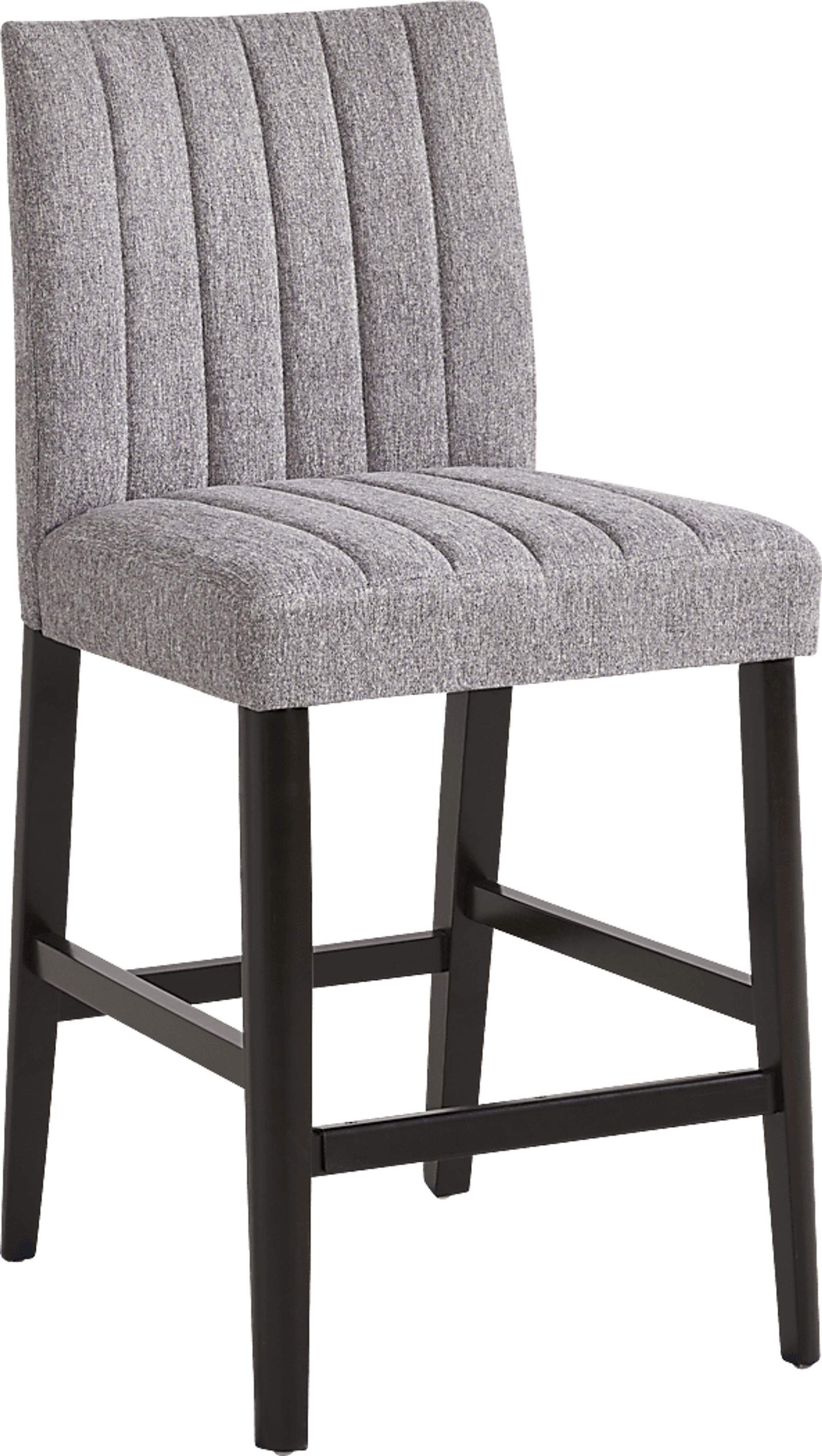 Jarvis White 5 Pc Counter Height Dining Room with Gray Side Chairs - Image 3
