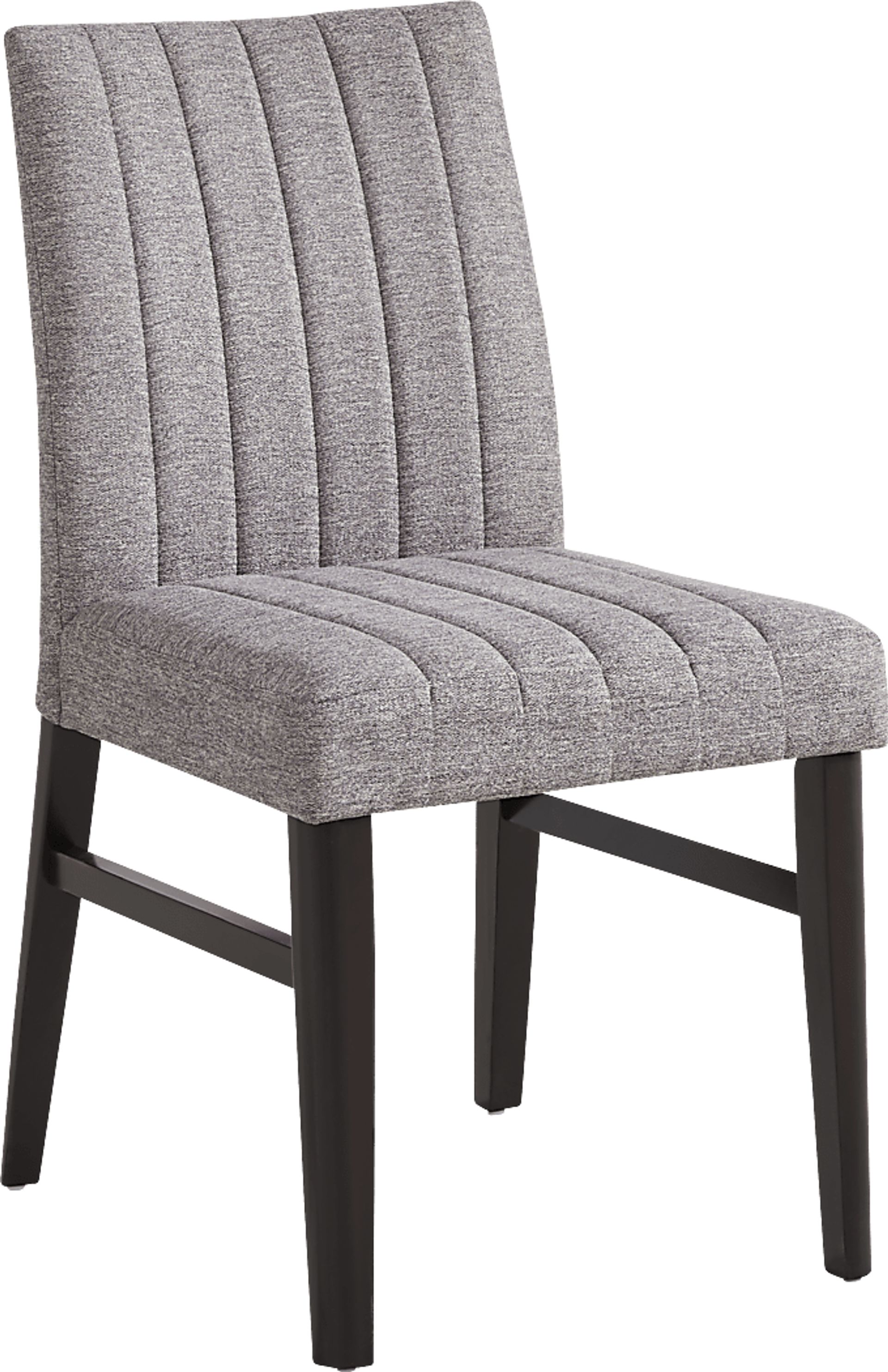 Jarvis White 5 Pc Round Dining Room with Gray Side Chairs - Image 3