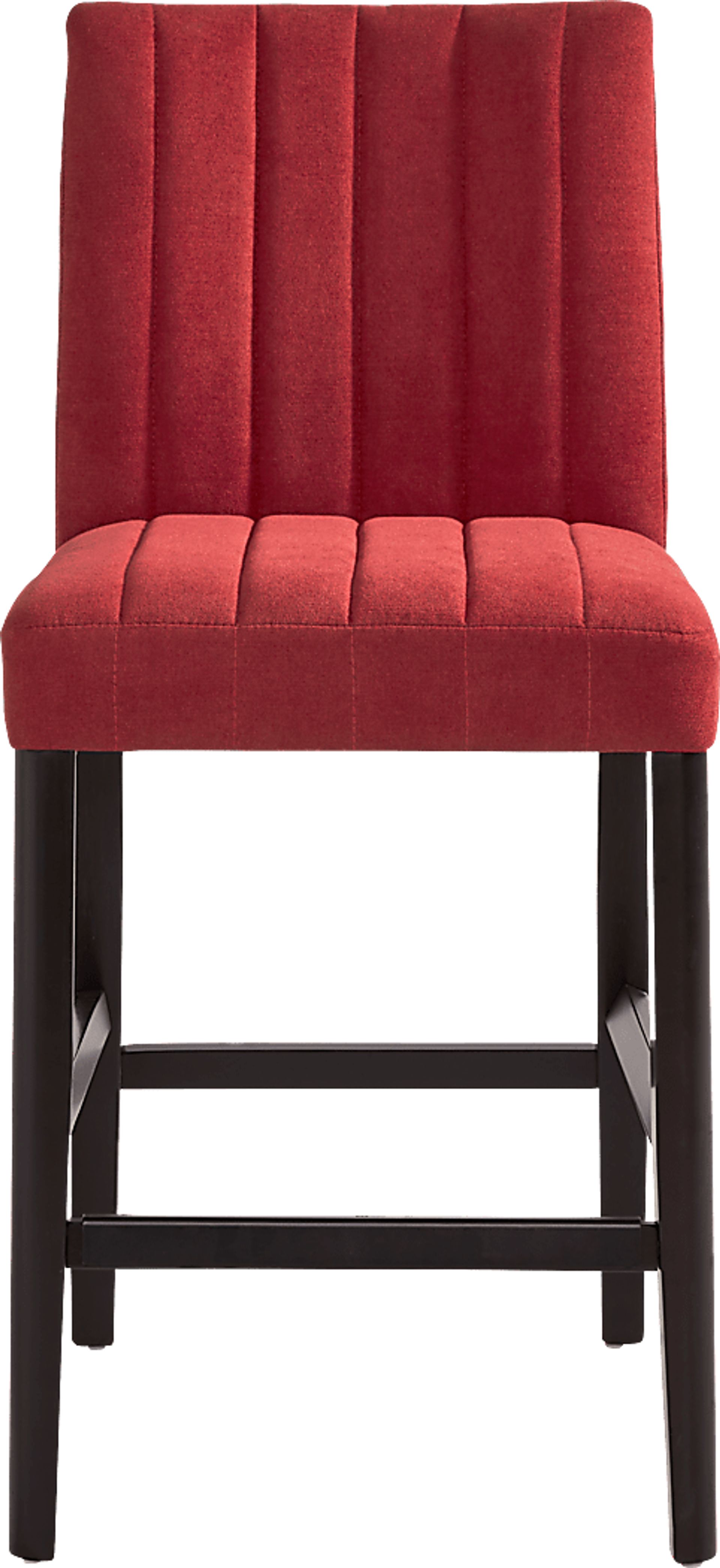 Jarvis White 5 Pc Counter Height Dining Room with Red Side Chairs - Image 4
