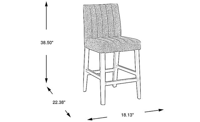 Dimension Image. Please refer to the Dimension Tab on this page for dimension details.
