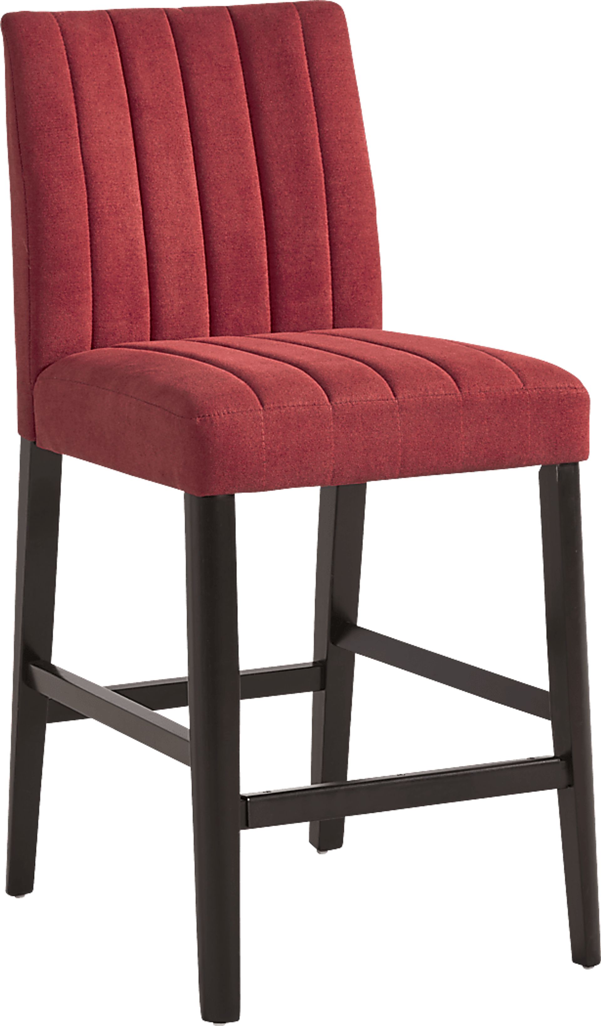 Jarvis White 5 Pc Counter Height Dining Room with Red Side Chairs - Image 3