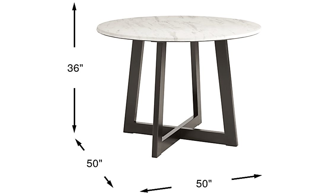Jarvis White Counter Height Dining Table