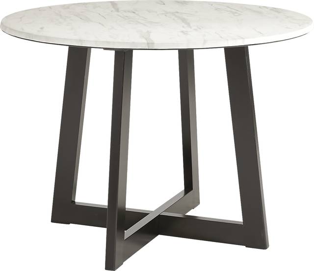 Jarvis White 5 Pc Counter Height Dining Room with Gray Side Chairs - Thumbnail - Image 2