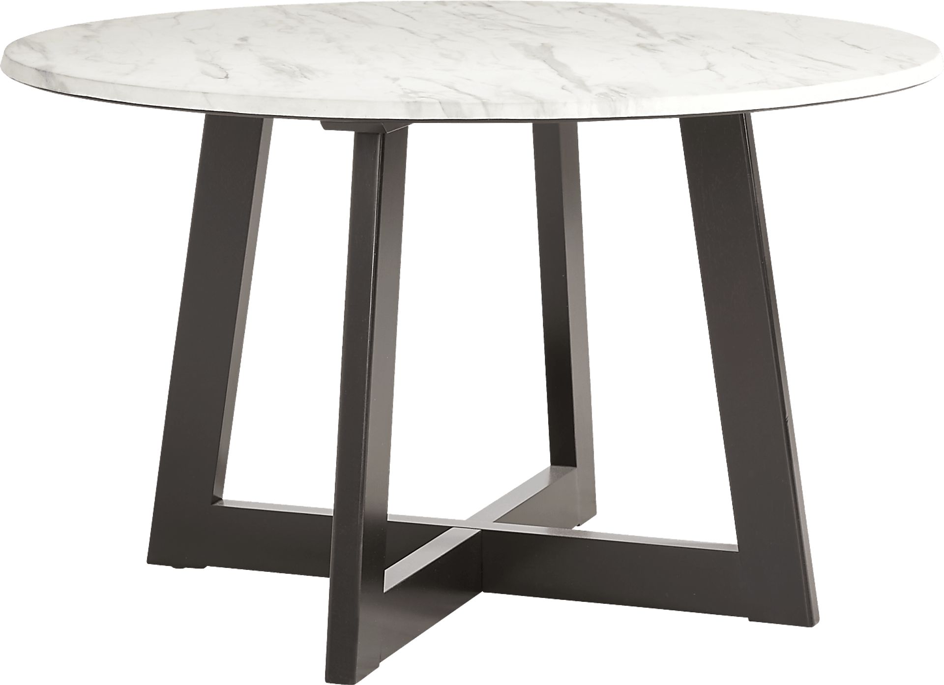 Jarvis White 5 Pc Round Dining Room with Gray Side Chairs - Image 2
