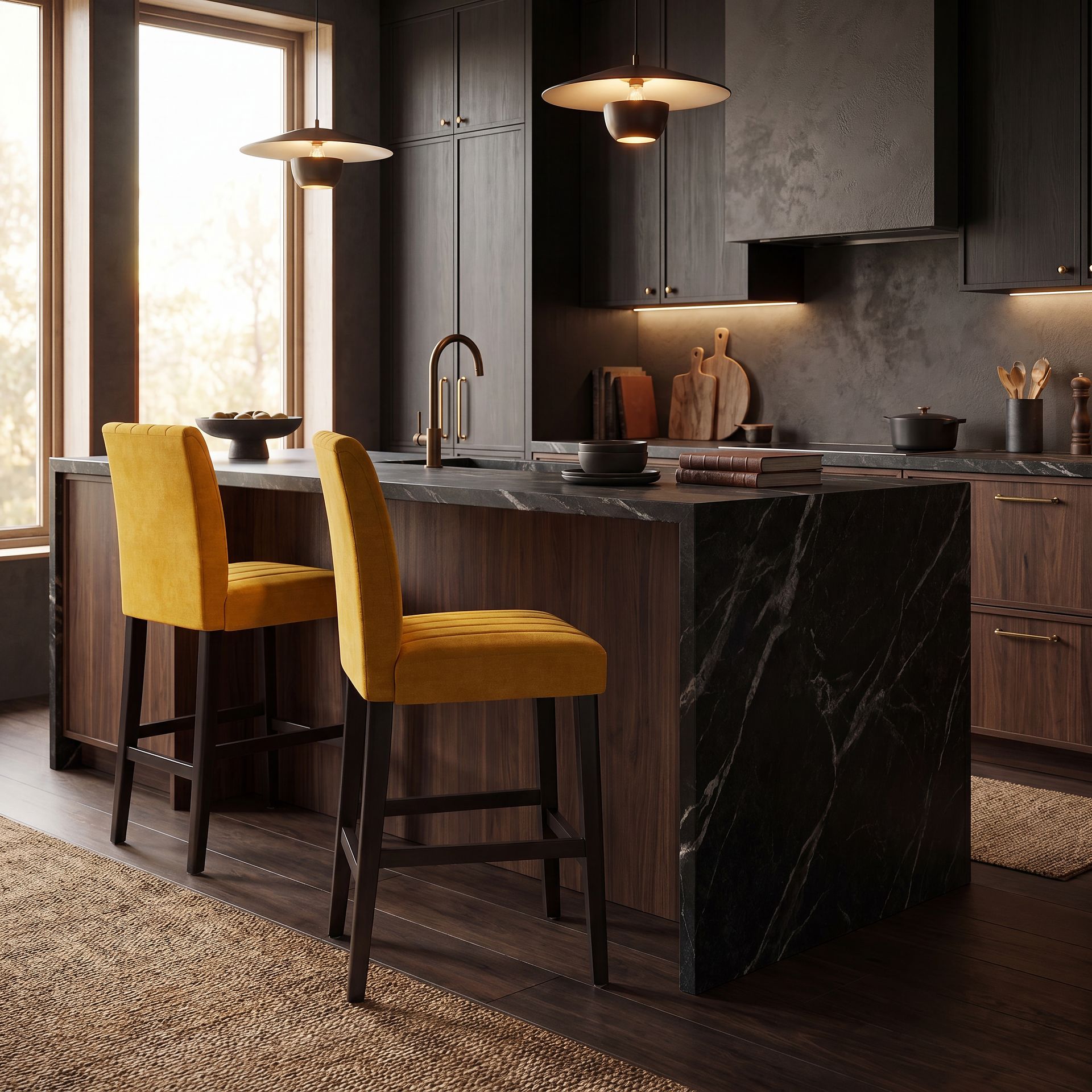 Jarvis White 3 Pc Counter Height Dining Room with Yellow Side Chairs - Image 6