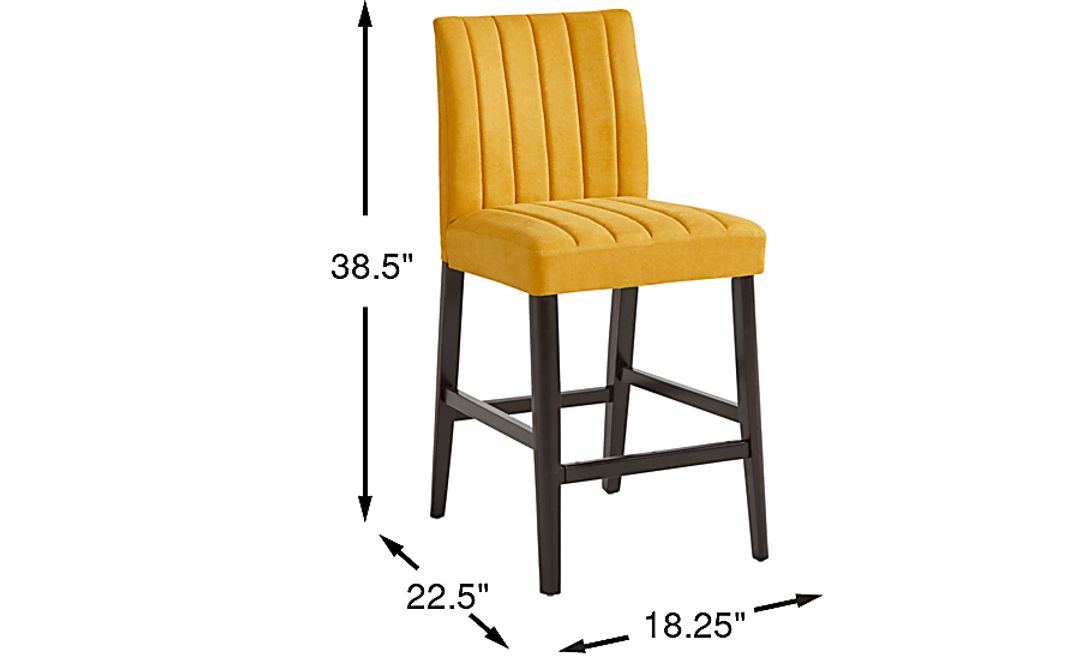 Jarvis Yellow Counter Stool