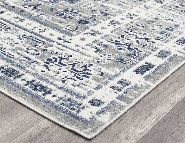 Jaryl 5'3 x 7' Dark Blue Rug - Thumbnail - Image 3
