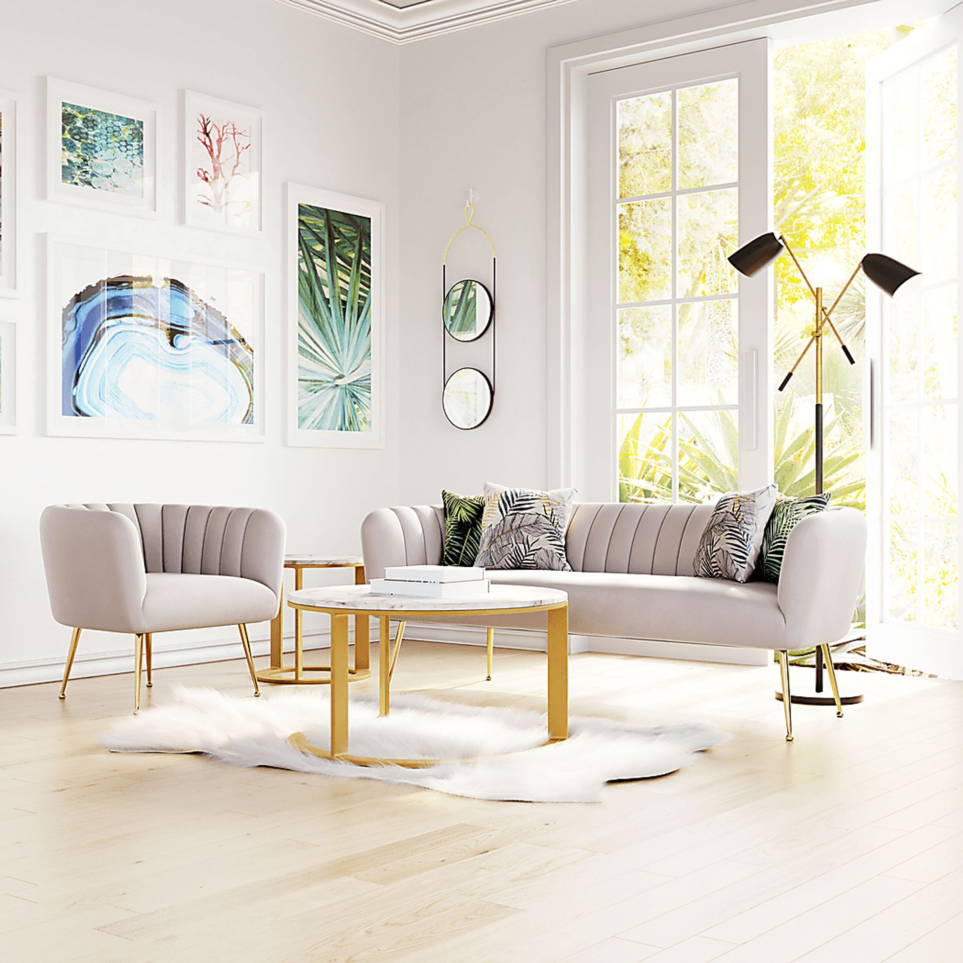 Jasan Beige Accent Chair - Image 5