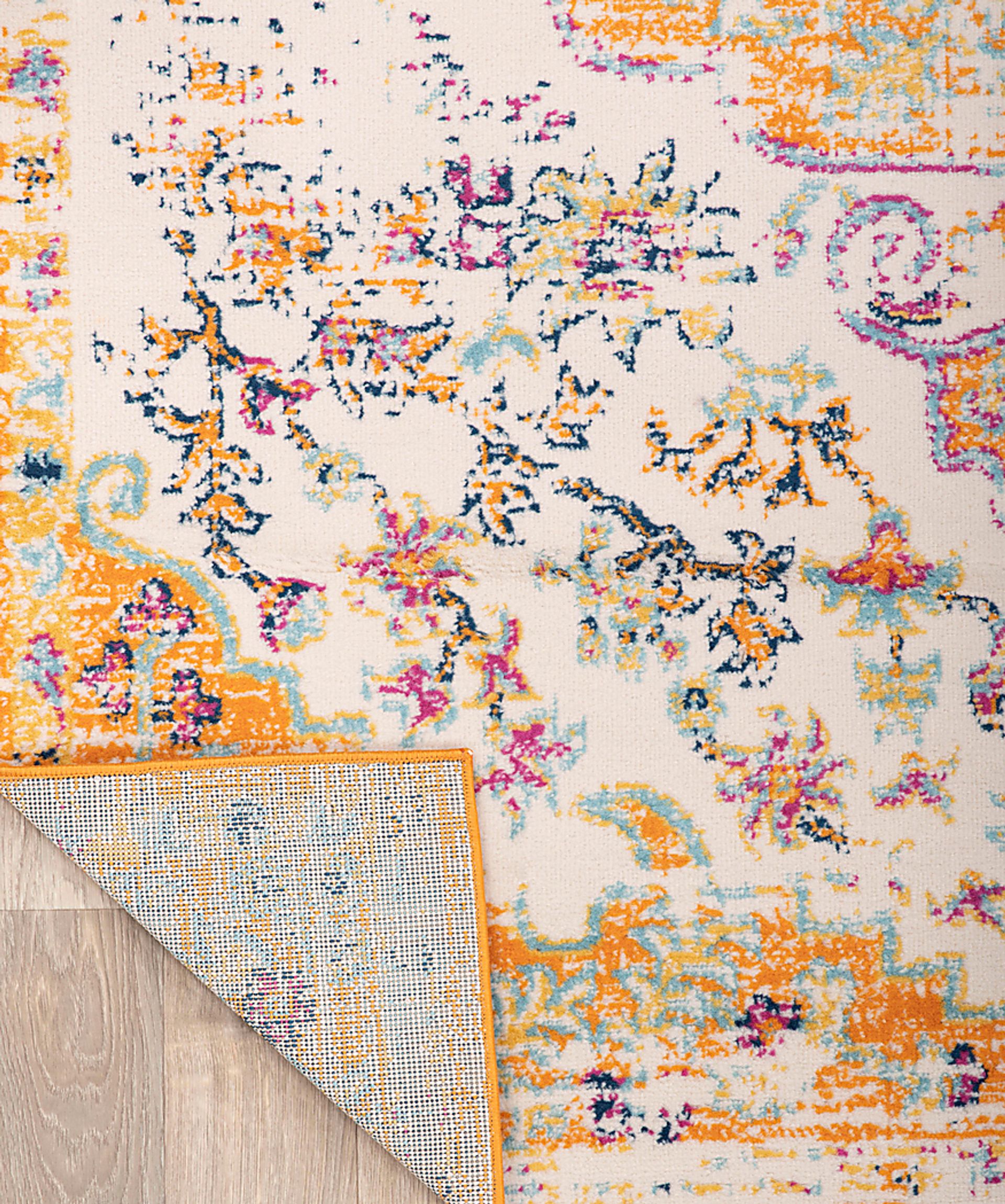 Jasbir Orange 5' x 7' Rug - Image 2