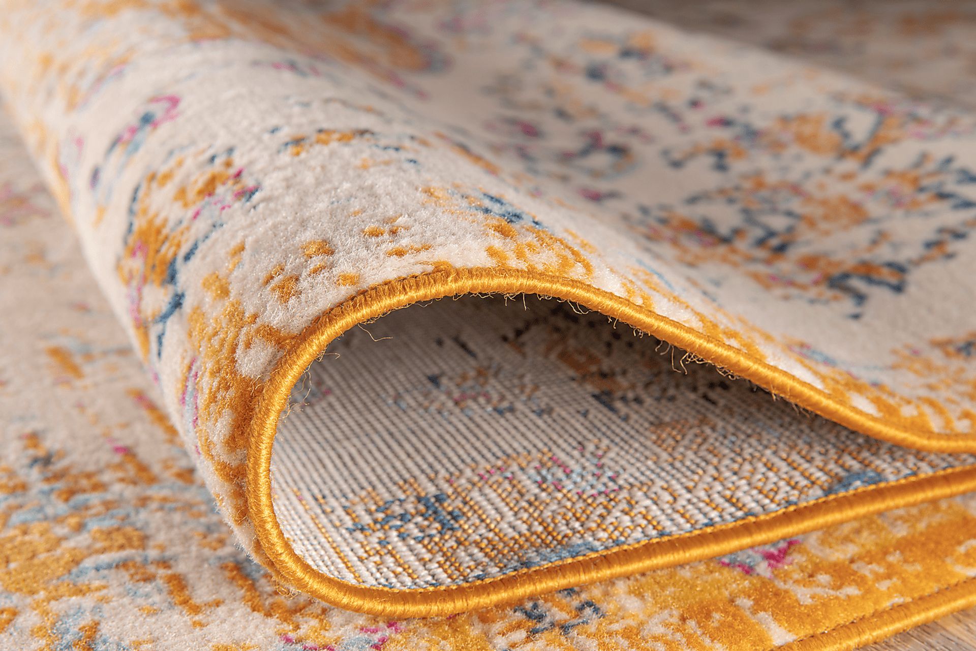 Jasbir Orange 5' x 7' Rug - Image 3