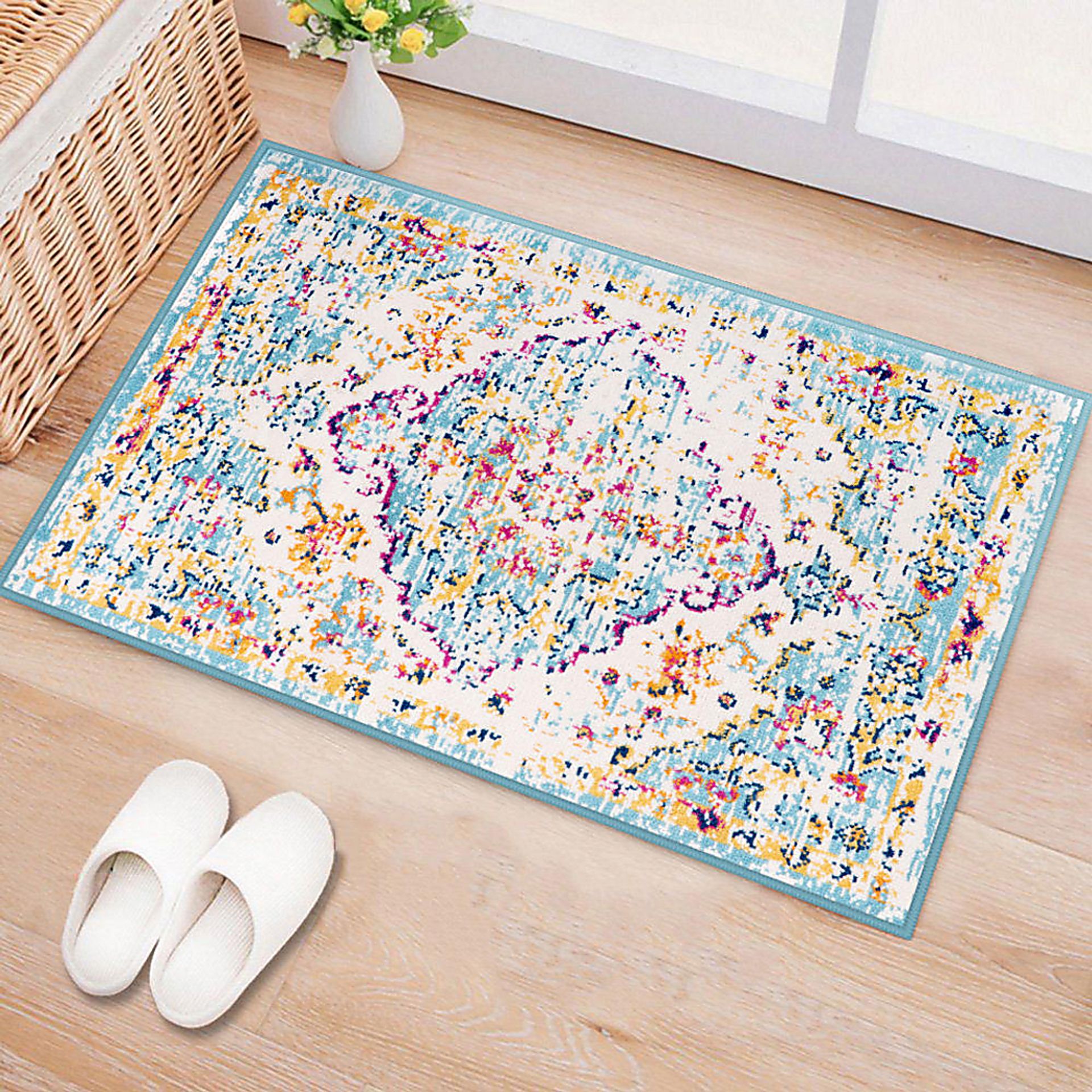 Jasbir Turquoise 2' x 3' Rug - Image 3