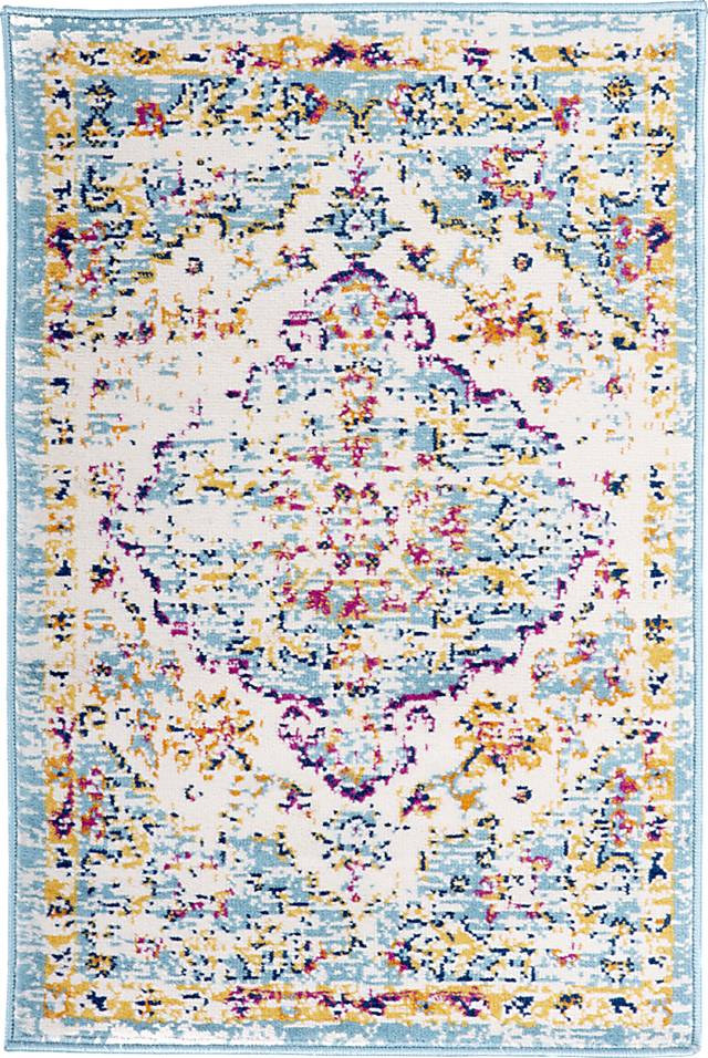Jasbir Turquoise 2' x 3' Rug - Thumbnail - Image 1