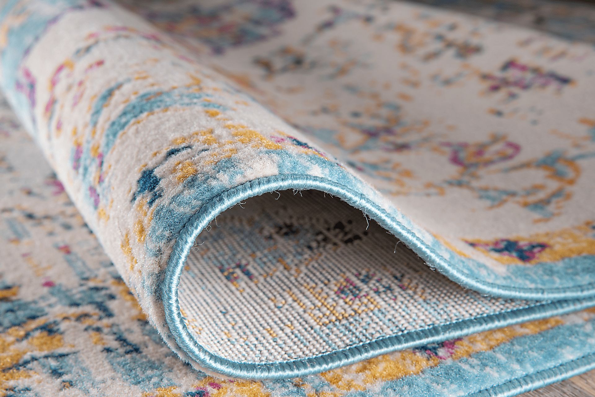 Jasbir Turquoise 2' x 7' Runner Rug - Image 3