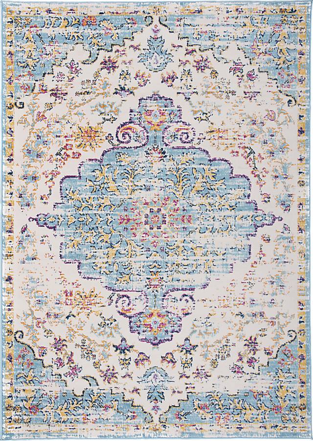Jasbir Turquoise 5' x 7' Rug - Thumbnail - Image 1