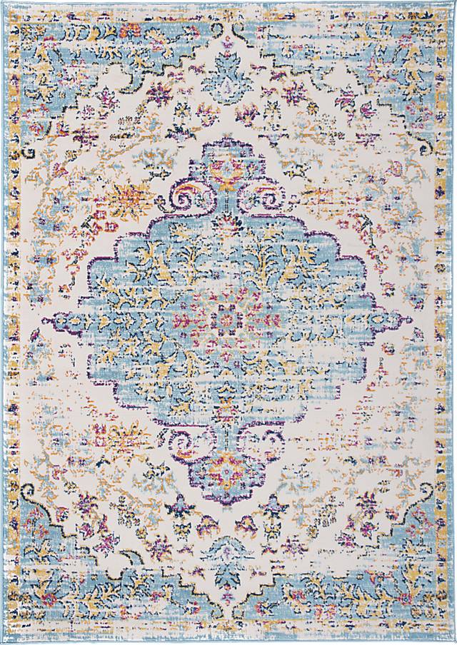 Jasbir Turquoise 8' x 10' Rug - Thumbnail - Image 1