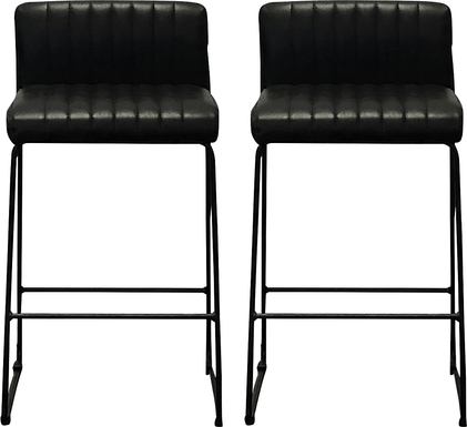 Jasexia Black Counter Stool, Set of 2