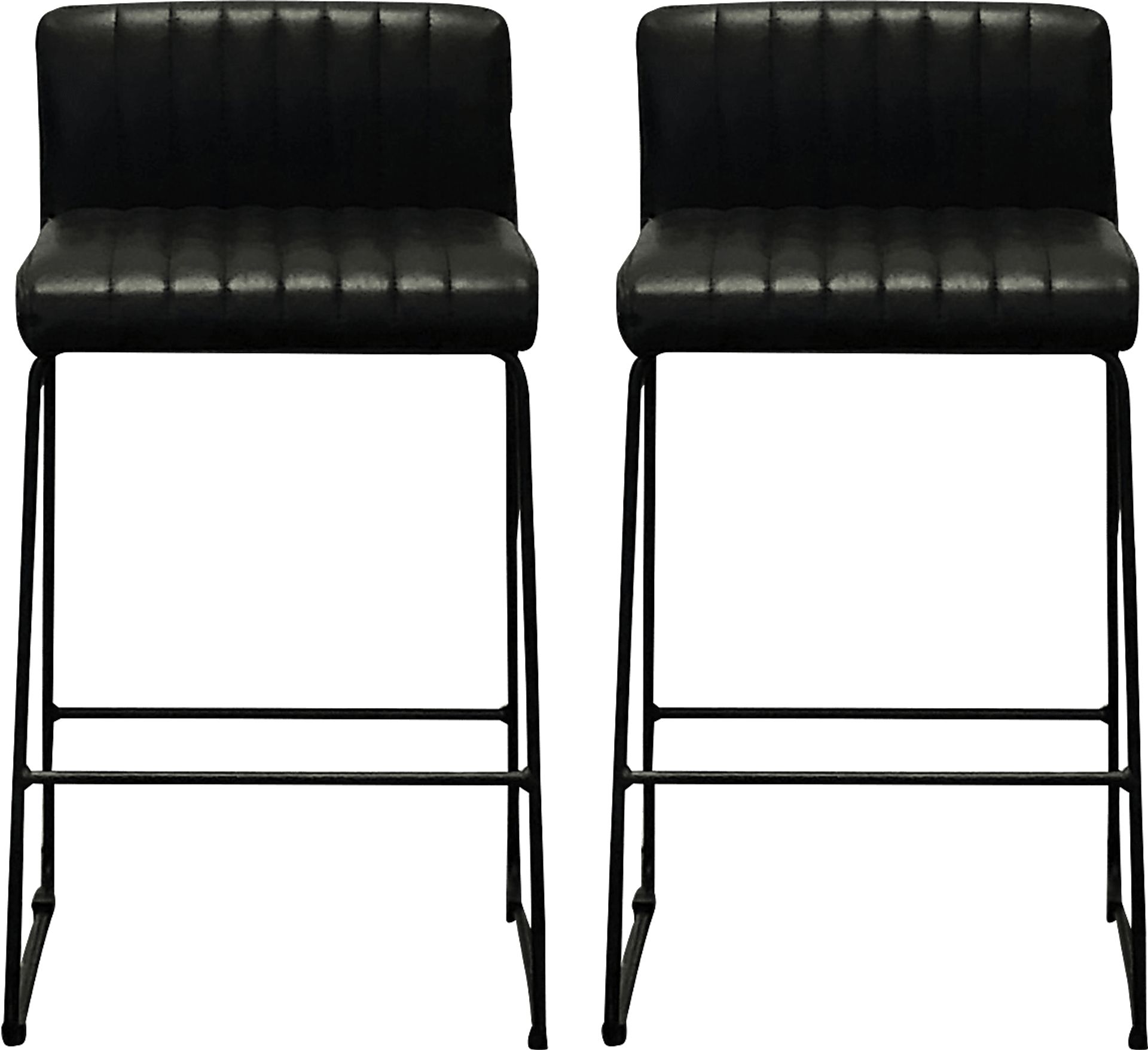 Jasexia Black Counter Stool, Set of 2 - Image 1