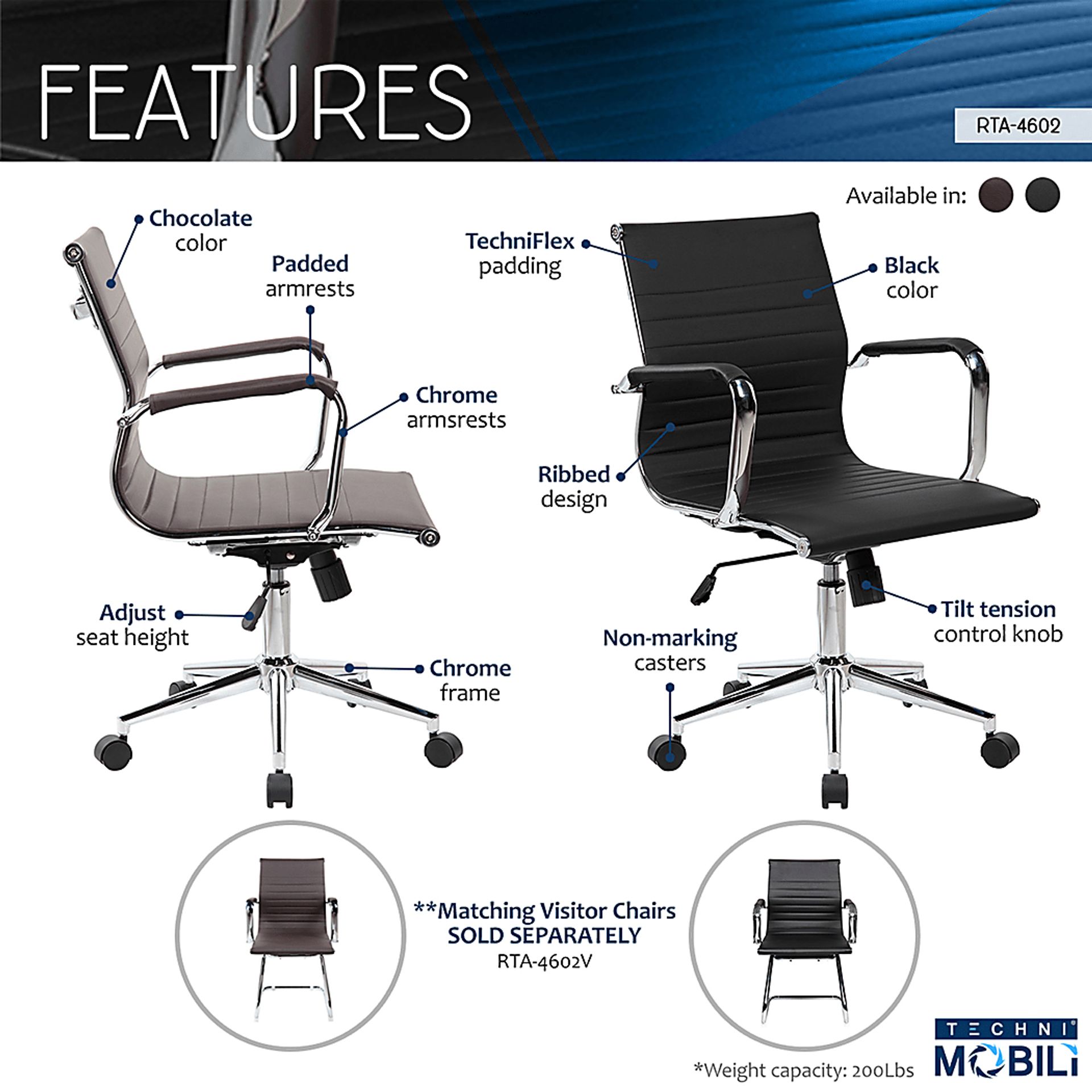 Jasih Black Office Chair - Image 4