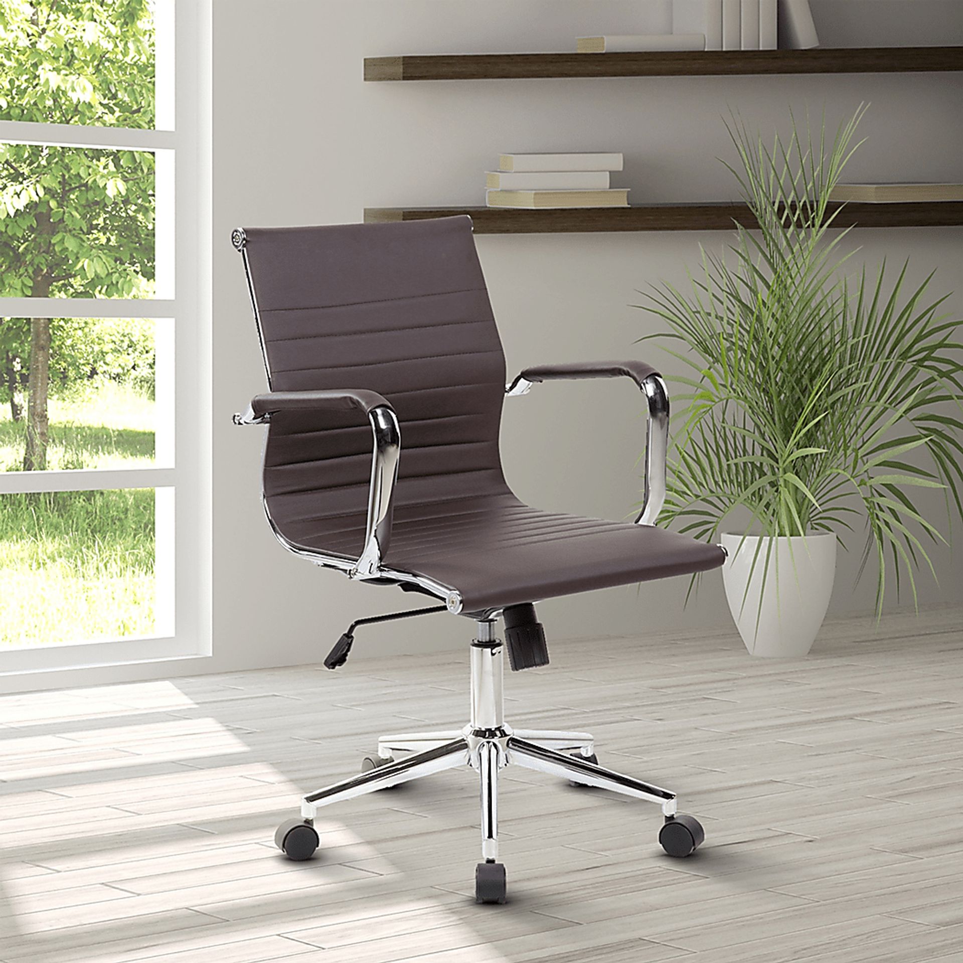 Jasih Brown Office Chair - Image 2