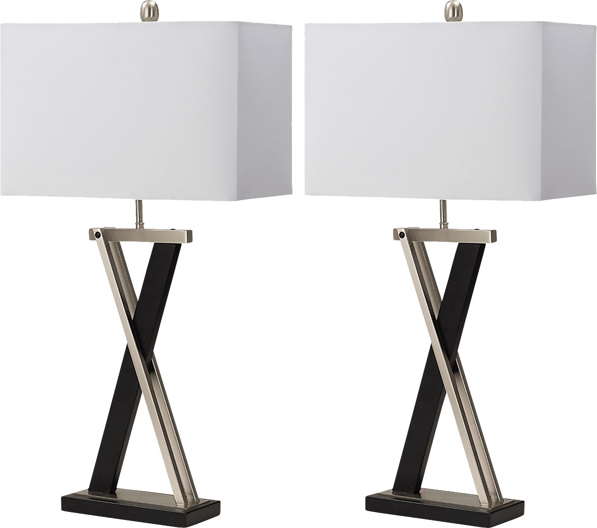 Jasmina Moor Black Table Lamps, Set of 2