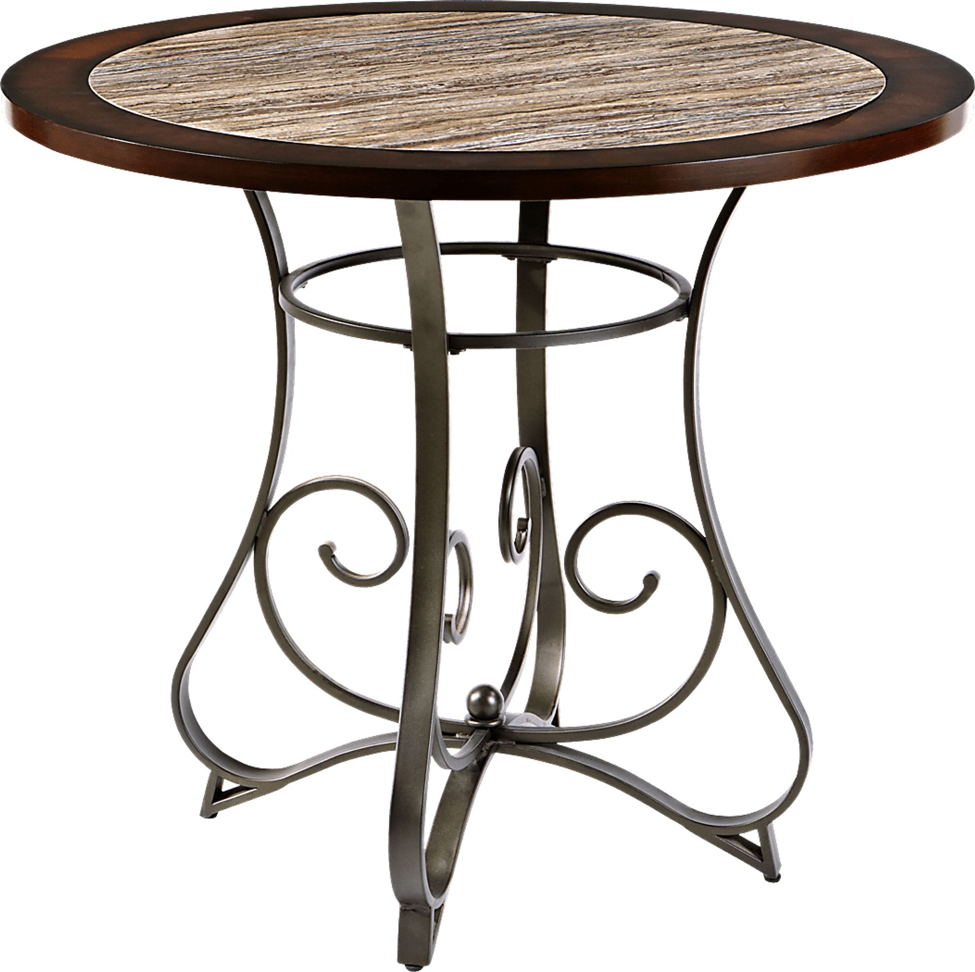 Jasmine Terrace Metal Round Counter Height Table - Image 1