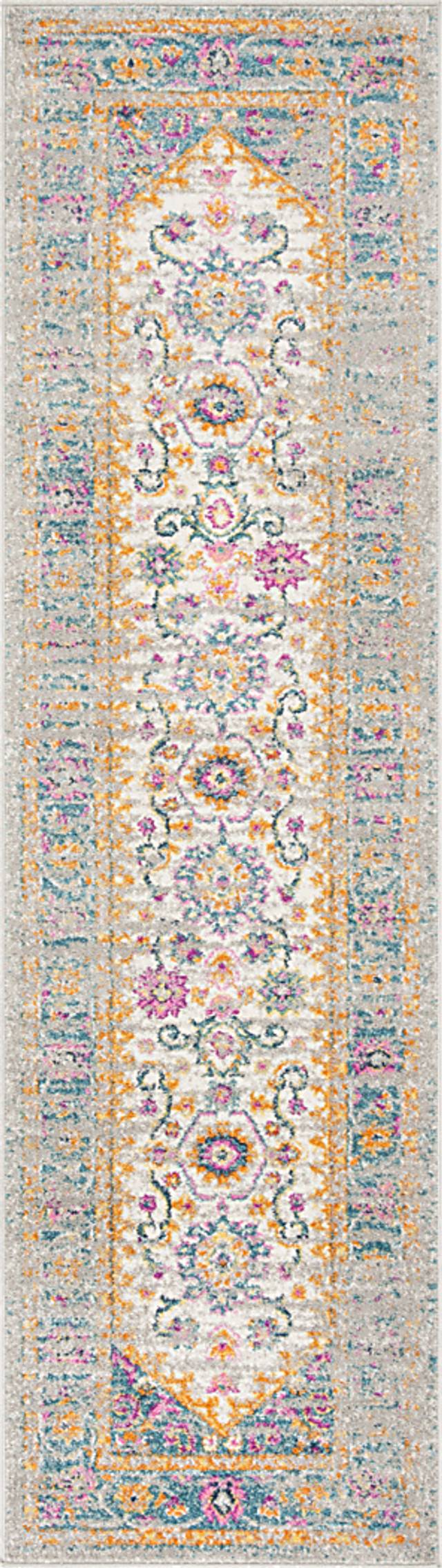 Jasper Heights Blue 2'3 x 8' Runner Rug - Thumbnail - Image 1
