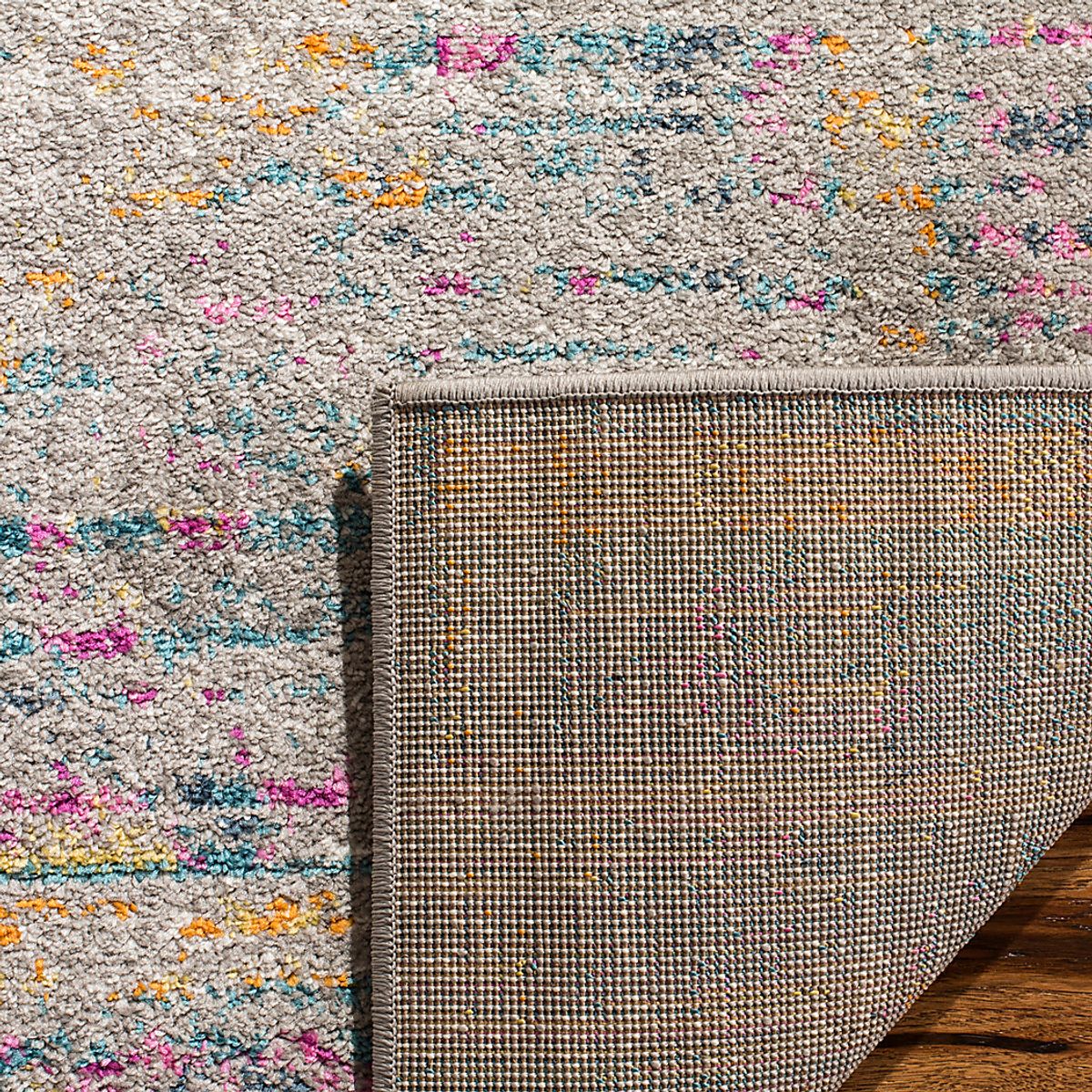 Jasper Heights Pink Polypropylene Fabric Rug | Rooms to Go