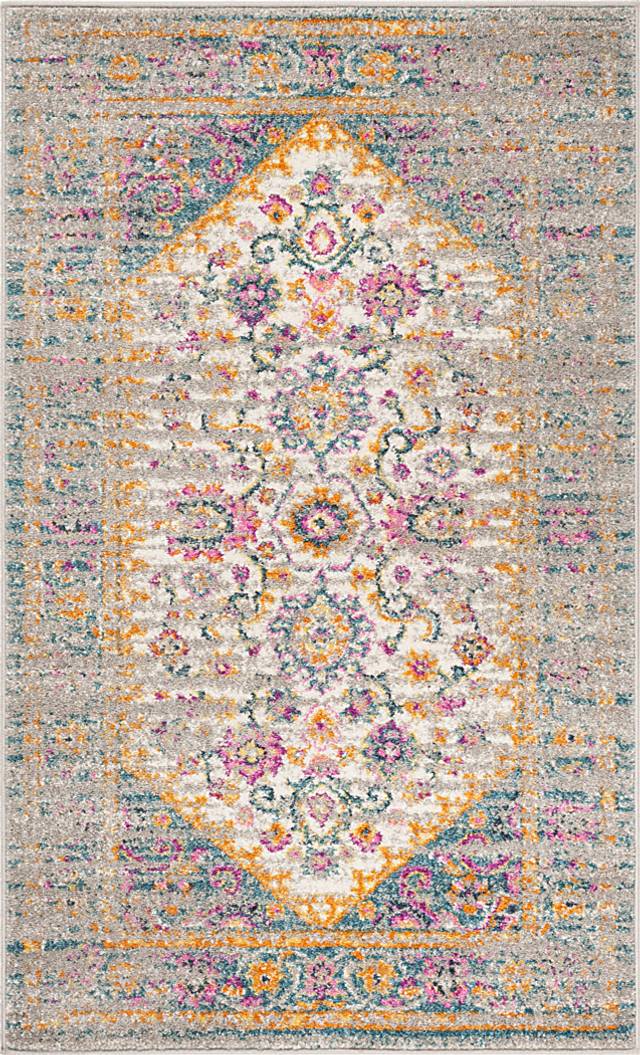 Jasper Heights Blue 3' x 5' Rug - Thumbnail - Image 1