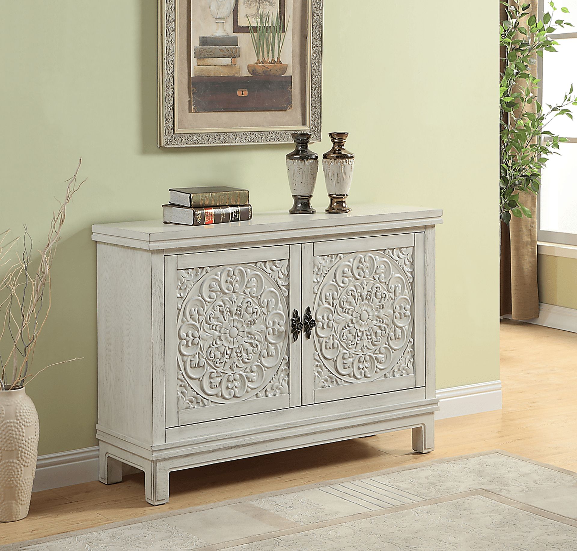 Jasperson White Accent Cabinet - Image 4