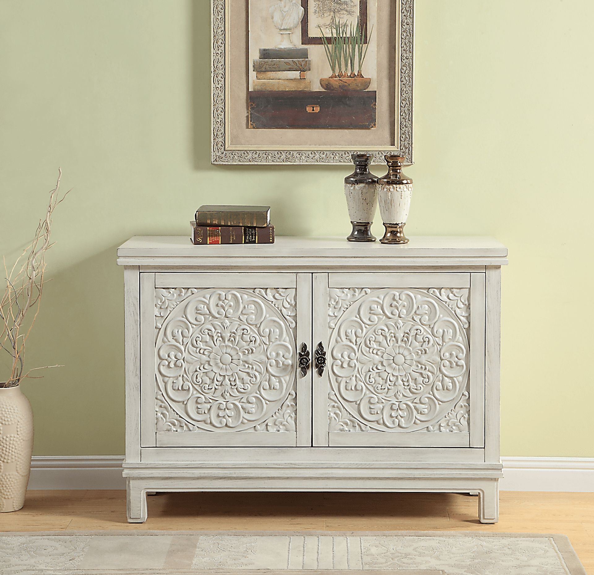 Jasperson White Accent Cabinet - Image 5