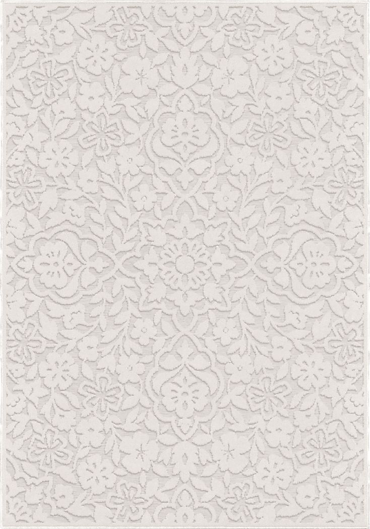 Jasvir OffWhite 5'2 x 7'6 Indoor/Outdoor Rug Rooms To Go