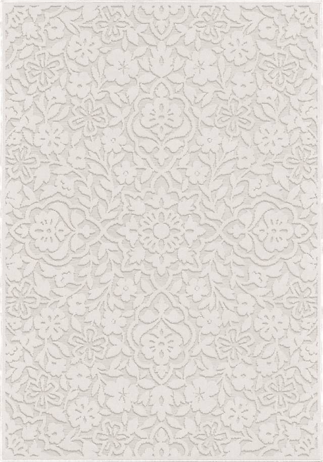 Jasvir Off-White 5'2 x 7'6 Indoor/Outdoor Rug - Thumbnail - Image 1