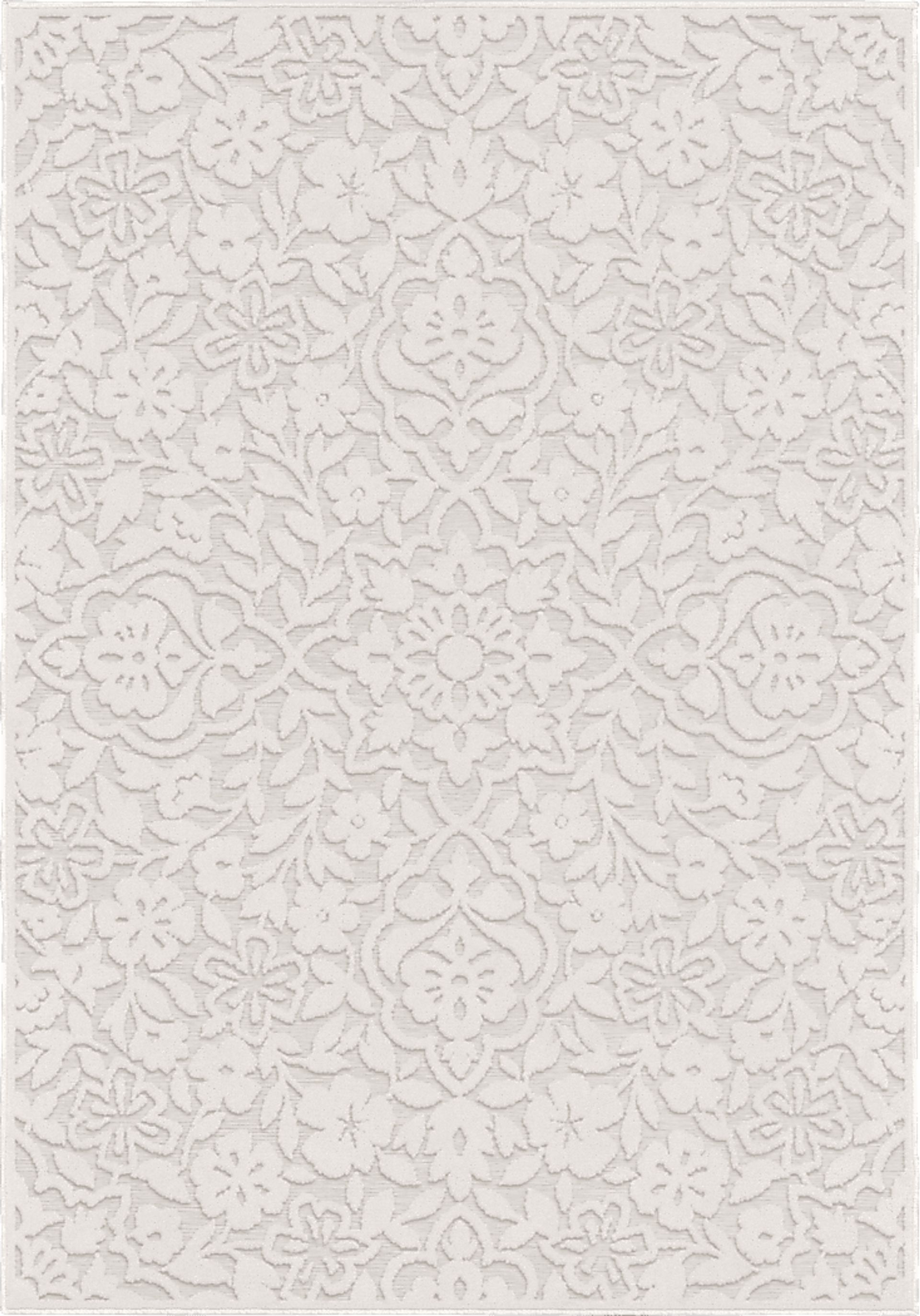 Jasvir Off-White 7'9 x 10'10 Indoor/Outdoor Rug - Image 1