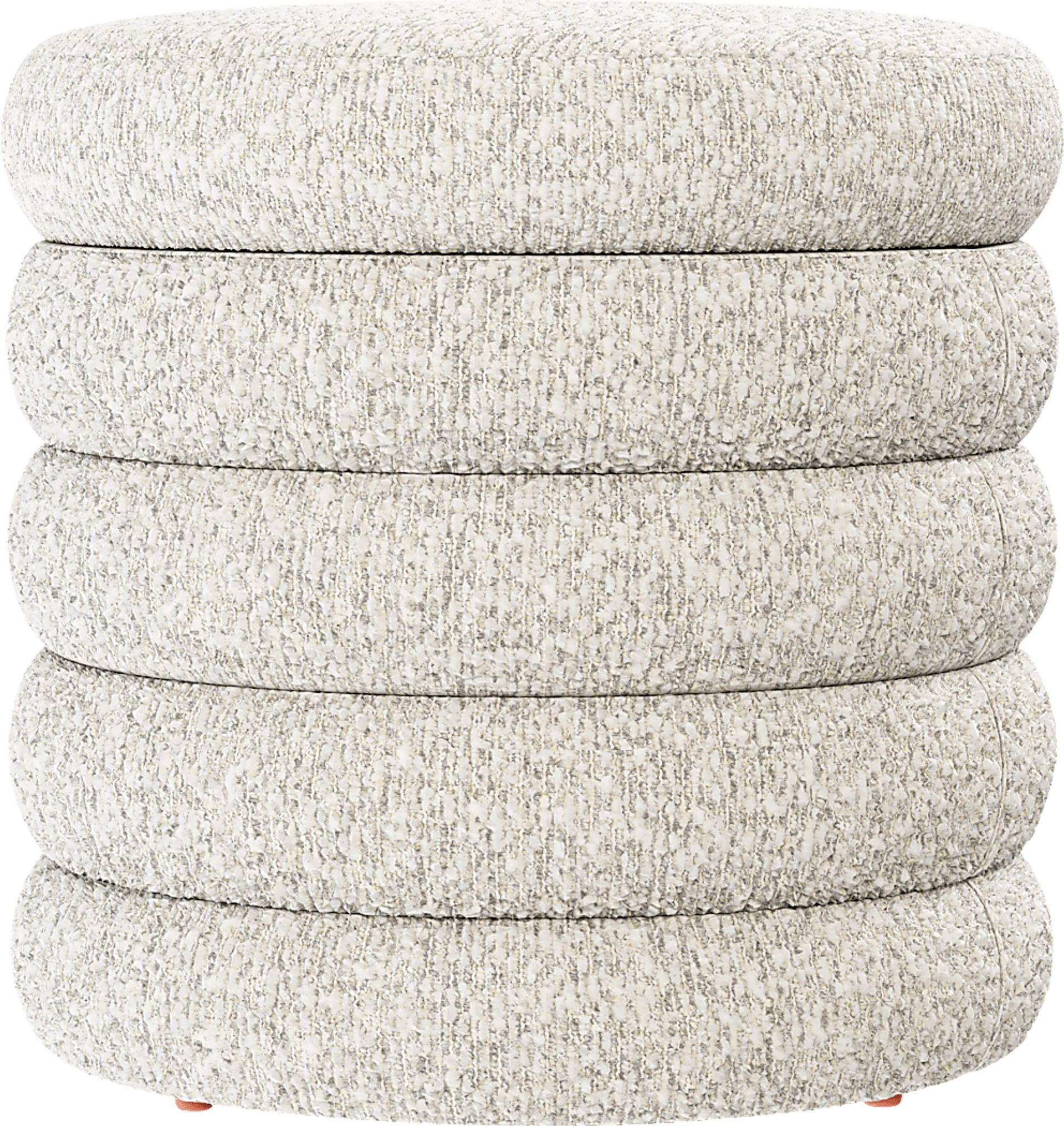 Jattab White Storage Ottoman - Image 3