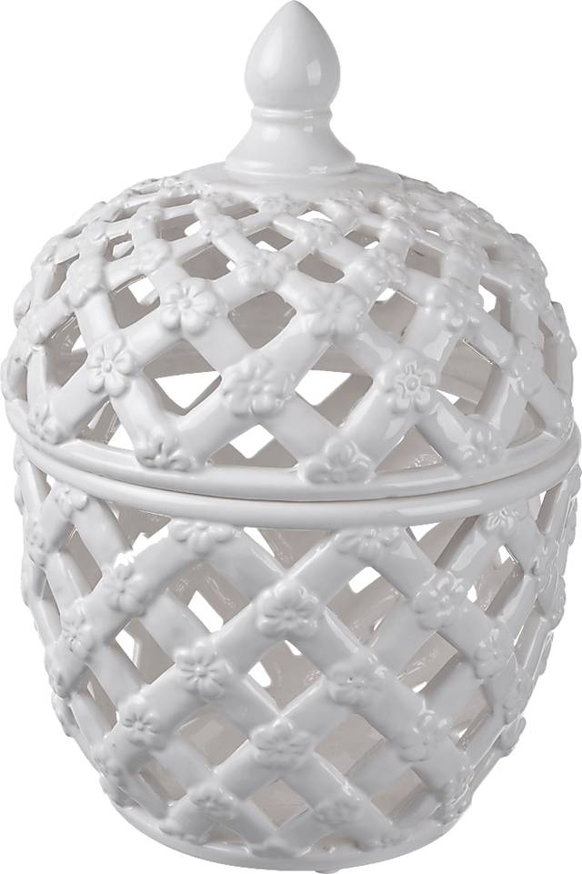 Jaxer White Jar - Thumbnail - Image 1