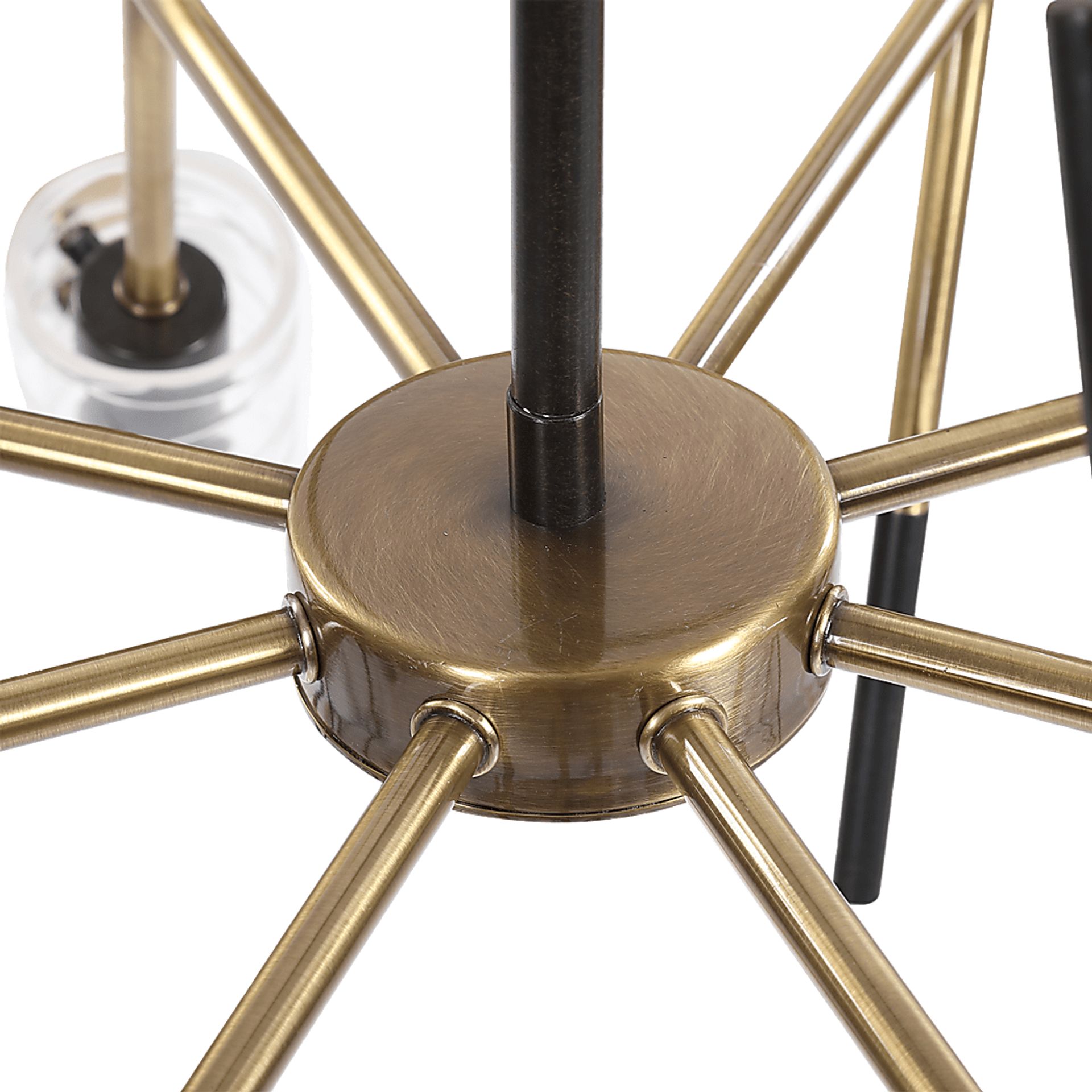 Jaxon Oaks Brass Chandelier - Image 3